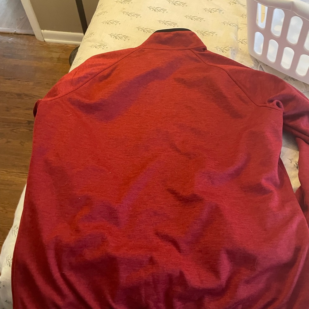 North Face Zip Up Jacket in Red Size XL - Picture 6 of 6